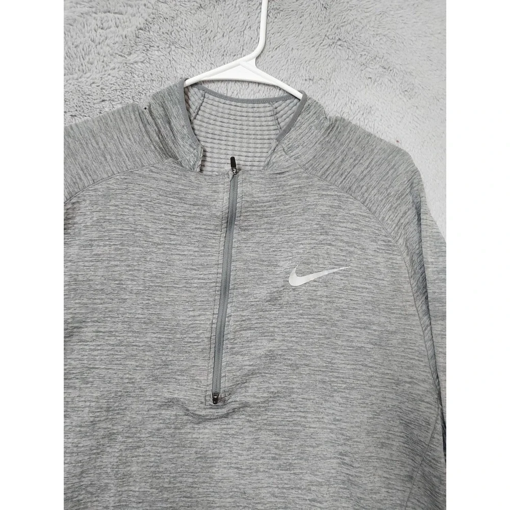 Nike Pullover Mens 2XL XXL Dri Fit Half Zip Running Element Sphere Grid Fleece